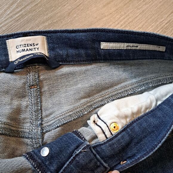 Citizen Of Humanity Premium Vintage Jolene High Rise Dark Blue Size 28 - Picture 6 of 14